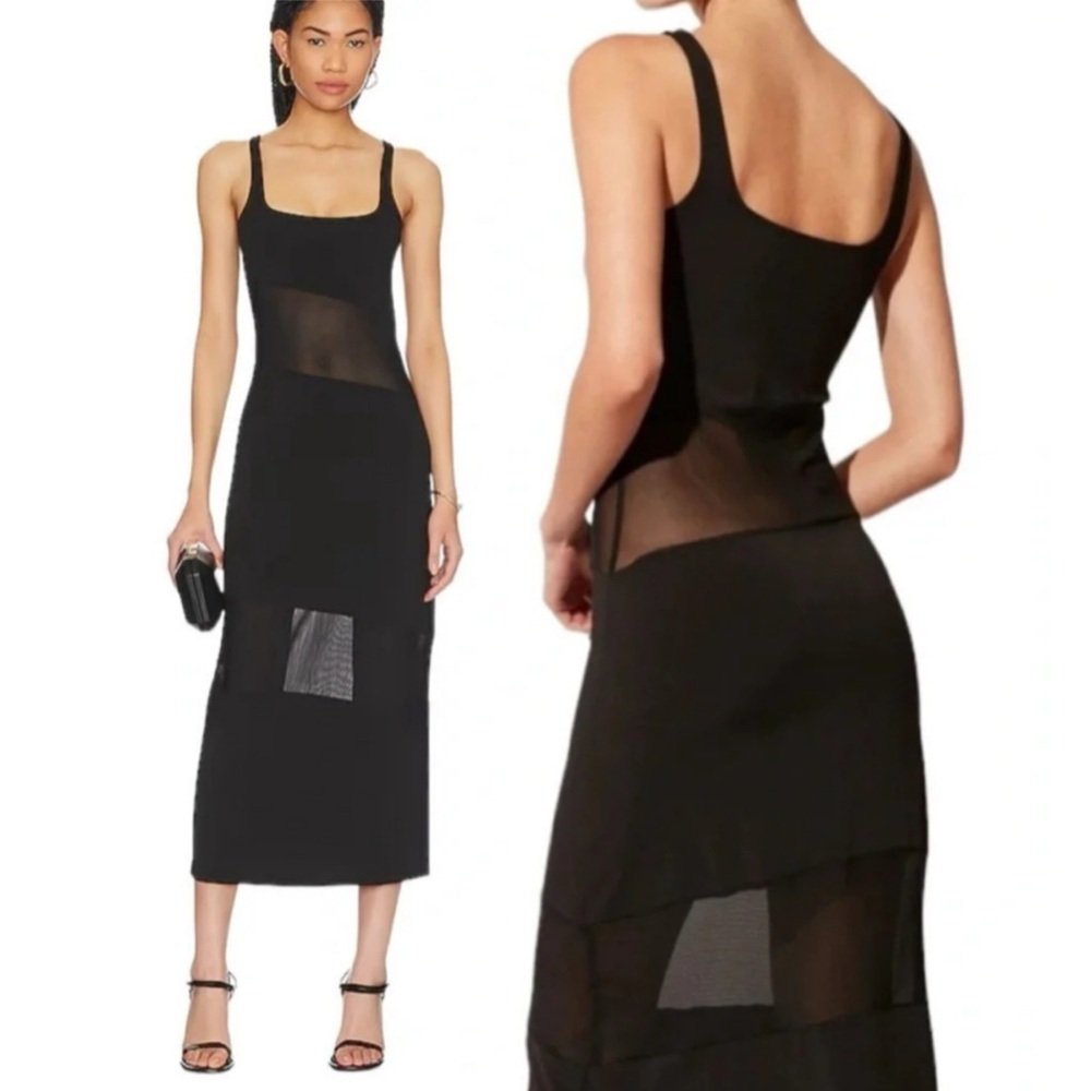 Solid & Striped Kimberly Tank Coverup Dress Black Size S NWT
